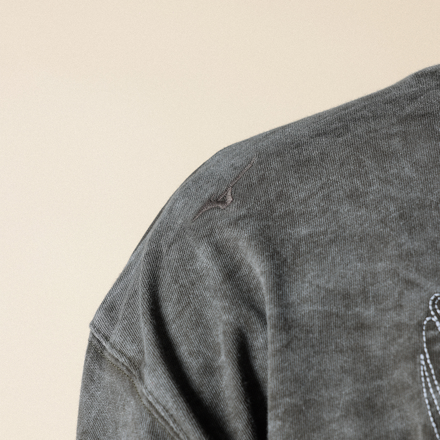 Mizuno Sportstyle FloraTech Long Sleeve Peat Charcoal